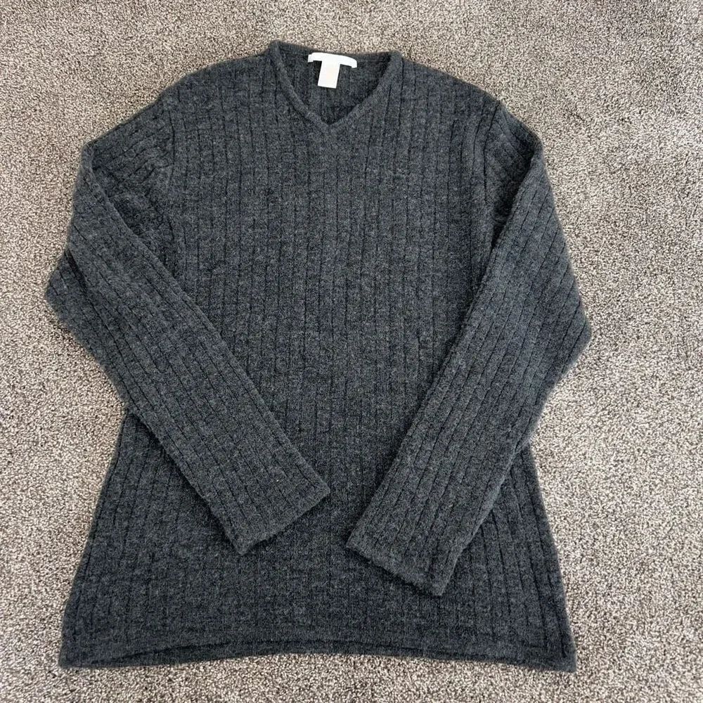 Perry Ellis Men's Ribbed V-Neck Sweater size large